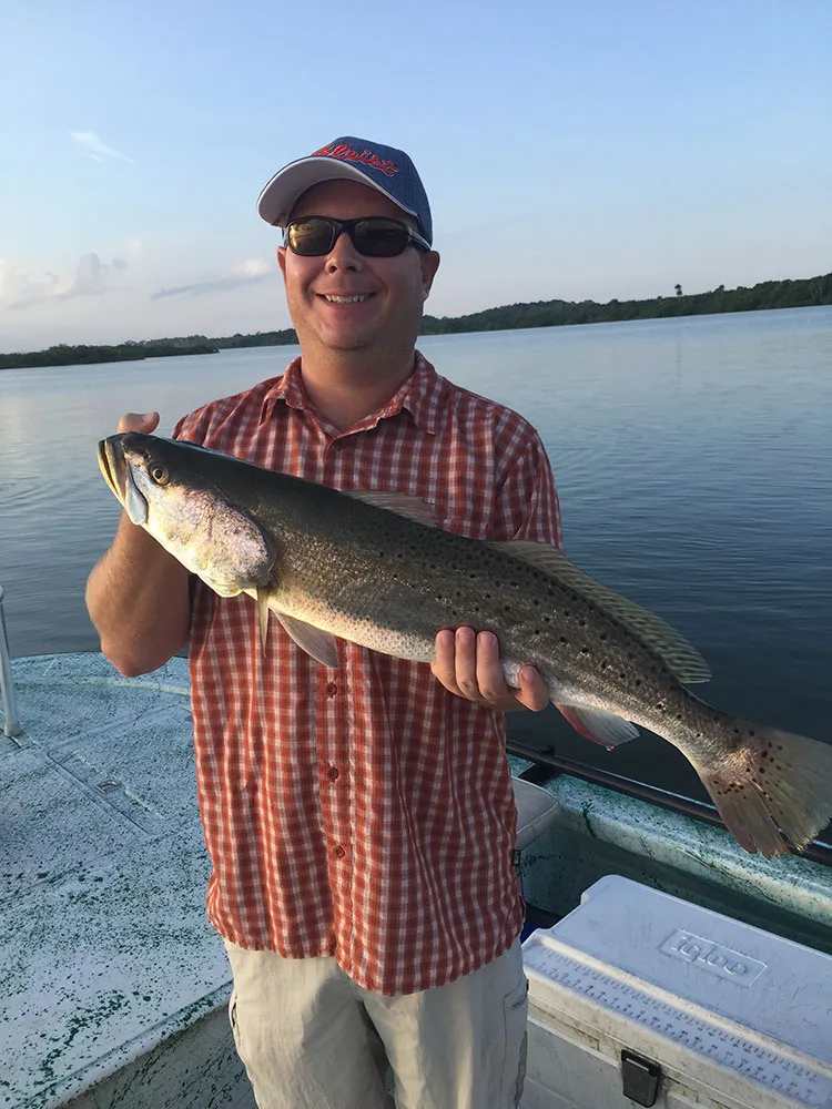 Dr Rose with a fish
